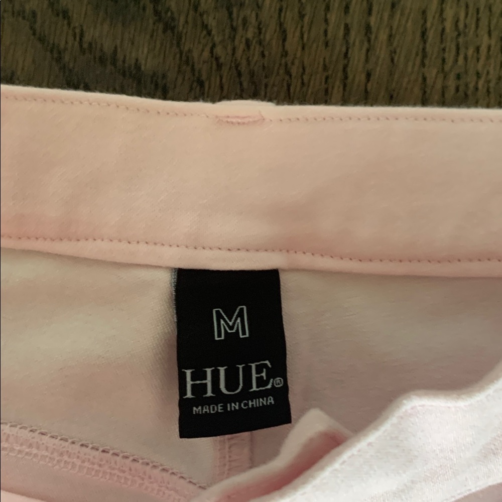 HUE light pink ruffle hem pant - Picture 2 of 6